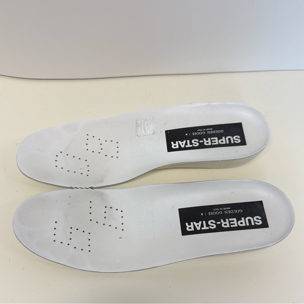 Women's Golden Goose Super-Star sneakers white / gold, size 40, excellent condit - Picture 9 of 16